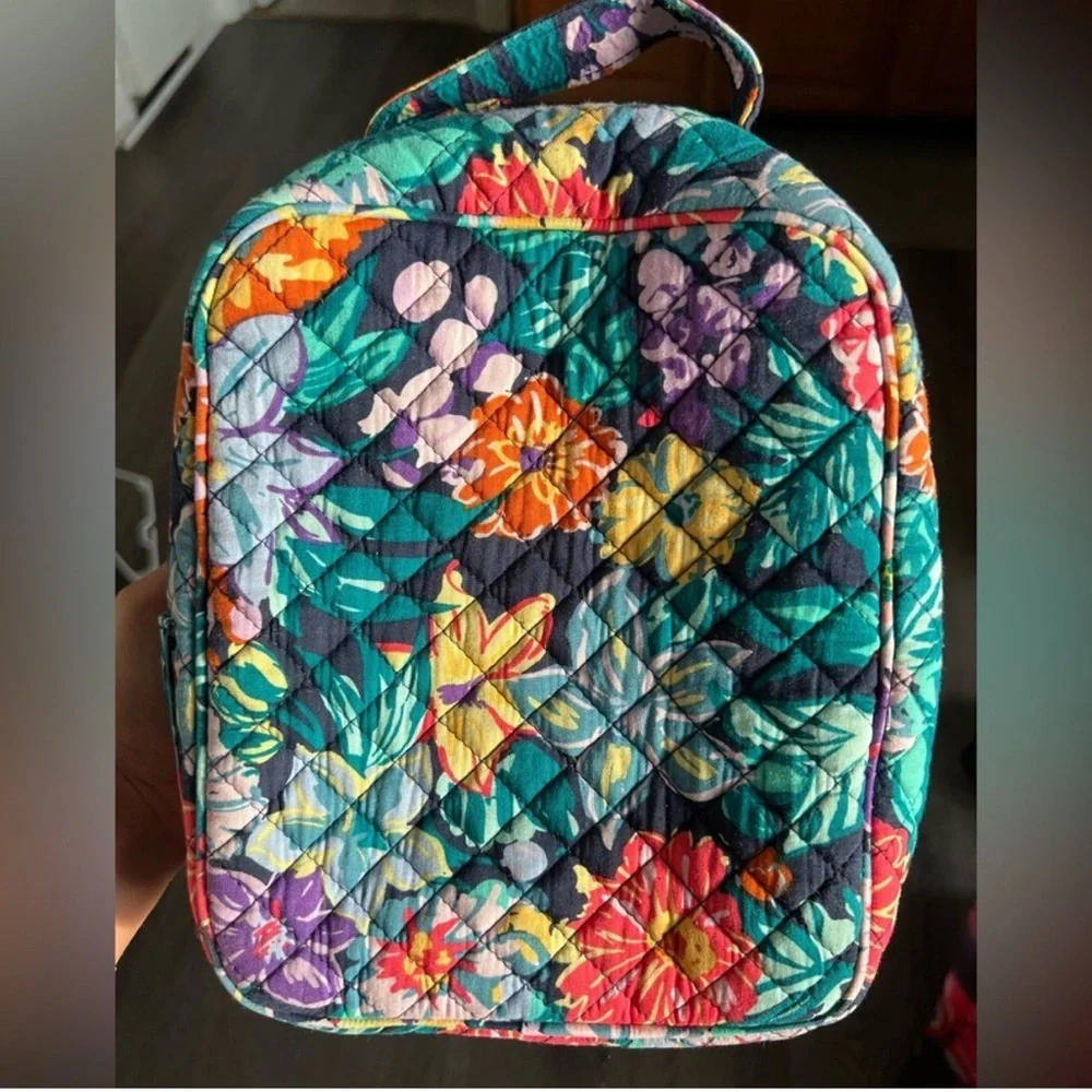 Vera Bradley Quilted Lunch Tote Bag in Happy Blooms